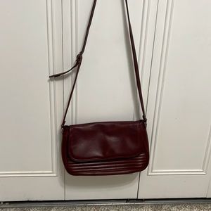 Aigner burgundy crossbody purse